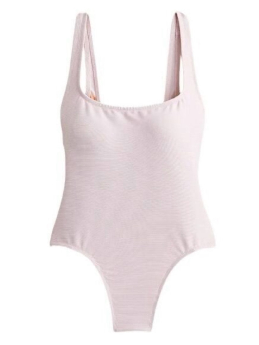 J. Crew Women’s light Pink One-Piece Swimsuit - Classic Scoop